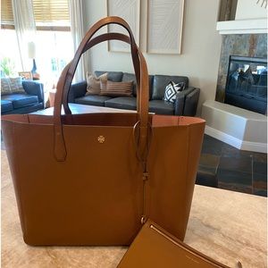 Tory Burch Blake tote in cortando and pink moon